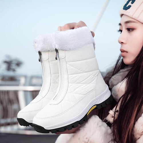 plus size white boots