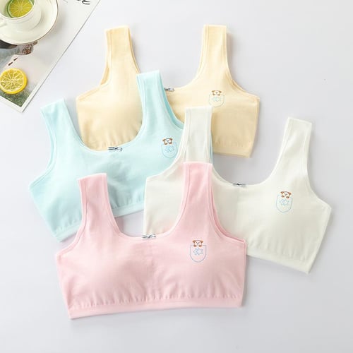 Girls Bra Cotton Kids Sports Bra Breathable Bustier For Girls