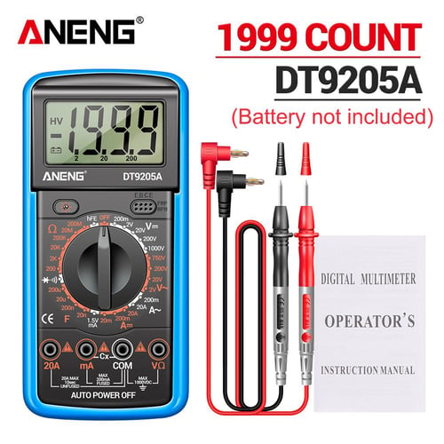 1999 Counts 1000V Multimeter Resistance Test Ohm Meter Tester