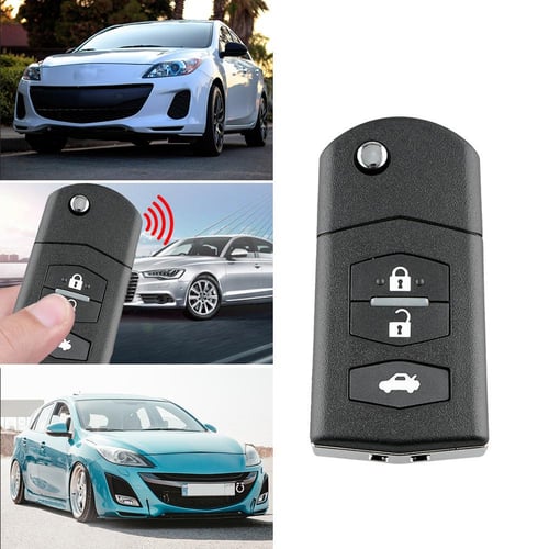 Car Remote Key Shell 3 Button Flip Folding Key Case Blank for