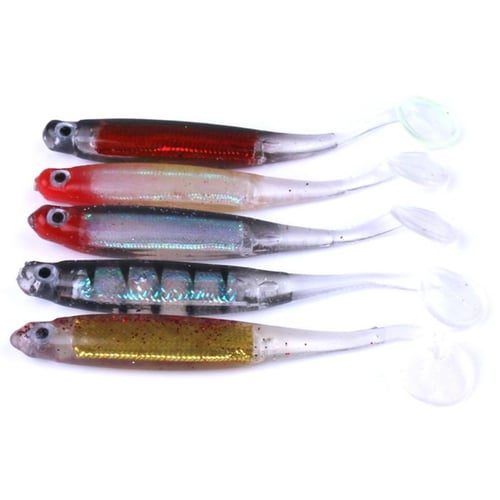 Soft Lure Artificial Fishing Lure Shad Lure Worm Jig Head Fly