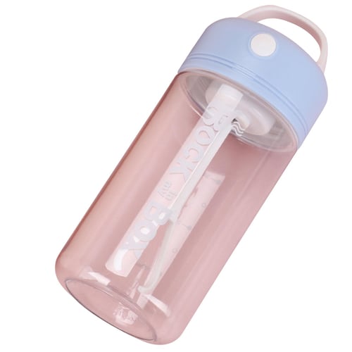 Electric Protein Shaker Bottle Portable Automatic Mixing Bottle 13oz  Battery Operated for Fitness Protein Pink