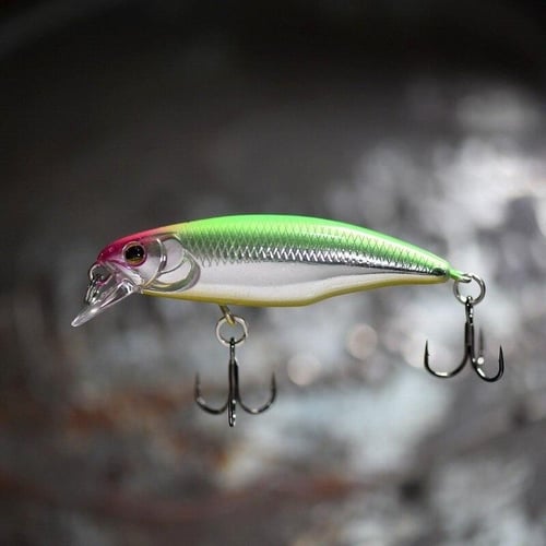 4.5g Japanese Center of Gravity Transfer Mino X52 Micro-submerged Mino Lua  Bait Rainbow Trout with Raised Mouth Green Slightly - buy 4.5g Japanese  Center of Gravity Transfer Mino X52 Micro-submerged Mino Lua