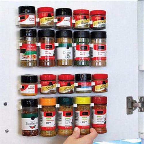 5pcs/set Kitchen Sugar Salt Pepper Spices Rack Seasoning Storage Box  Organizer Bottle Pot for Condiment