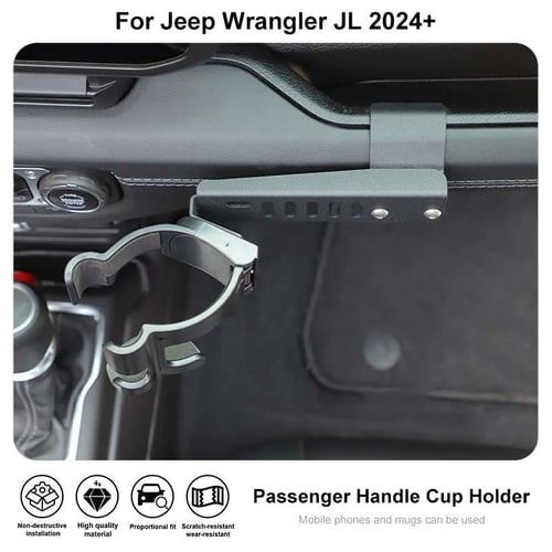 Car Multifunctional Water Cup Holder Mobile Phone Bracket for Jeep Wrangler  JL, US Flag Pattern