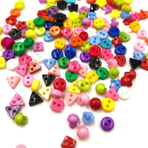 Pink Craft Buttons Bulk, Flatback with 4 Holes for Sewing (6 Sizes, 800  Pieces)