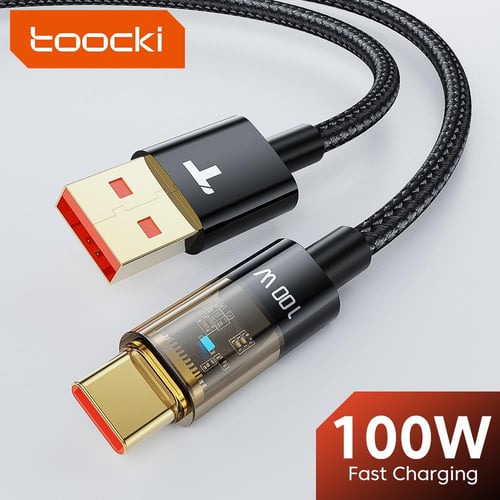 Toocki 100W USB Type C vers USB C câble PD chargeur de charge rapide type-c  cordon métallique – Oz Marketplace