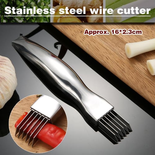 New Green Onion Easy Slicer Shredder Plum Blossom Cut Green Onion Wire  Drawing Kitchen Superfine Vegetable