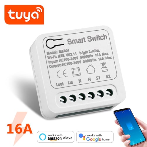 Tuya Wifi Smart Timer Control Light switch Wireless Remote for Alexa Google  Home