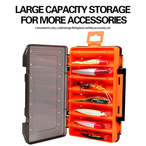 Fishing Lure Box Double Sided Tackle Storage Trays Fishing Tackle Storage  14 Compartment Waterproof Visible Plastic Box - buy Fishing Lure Box Double  Sided Tackle Storage Trays Fishing Tackle Storage 14 Compartment