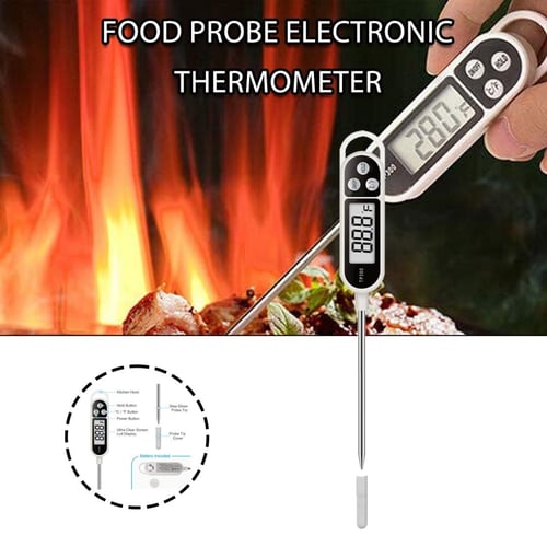 BRAPILOT Digital Meat Thermometer Backlight,Waterproof Instant Read Food  Thermometer for Cooking and Grilling for BBQ Grill Liquids Beef Turkey