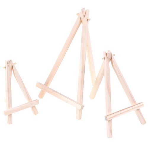 10Pcs Mini Wooden Easel Tabletop Display Tripod Stand for Artist Painting  Business Card Displaying Photos Mini Canvas 