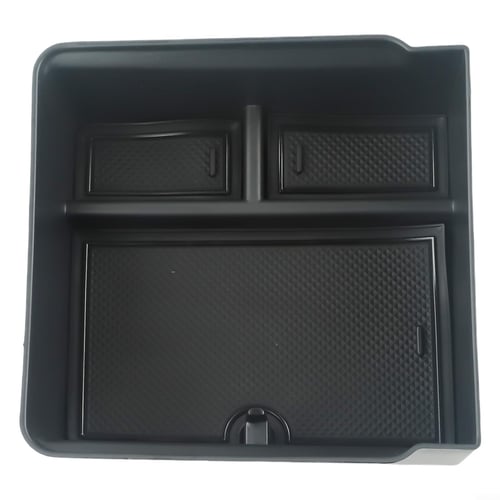 Highland Car Central Console Storage Armrest Box for Tesla Model 3 2024  Organizer Central Flocking ABS Car Accessories