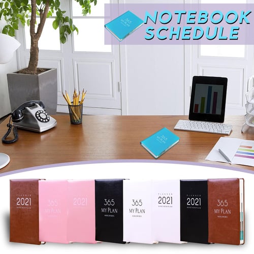 1pc 2024 A7 Mini Portable Agenda Book Diary Weekly Planner Notebooks To Do  List English Notepad With Calendar School Office Supplies