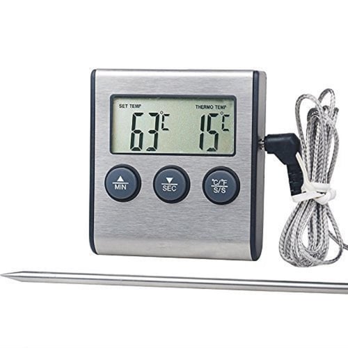 1pc Kitchen Oil Thermometer, Probe Digital Food Temperature Thermometer For  Barbecue And Baking