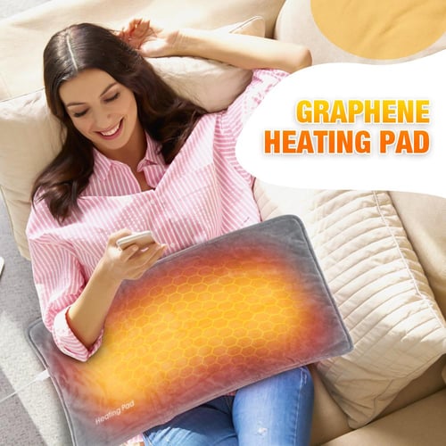 Graphene USB Electric Heating Cushion Square Non-slip Thermal Heated Seat  Cushion For Office Chair Home