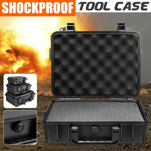 IP67 Waterproof ABS Strong Tool Storage Box Dustproof Sponge Case DIY-Foam
