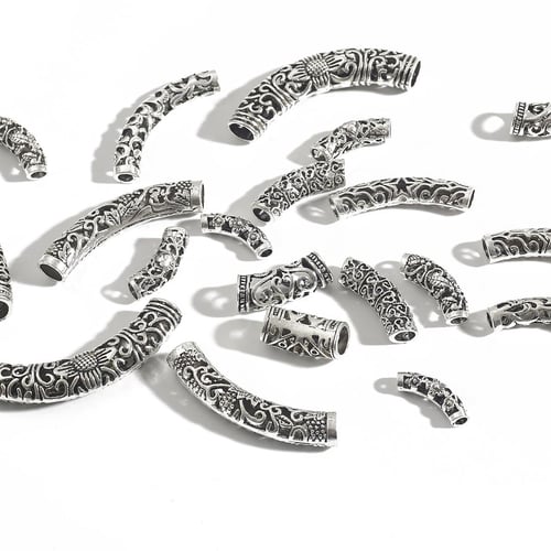 3-10PCS Antique Silver Multi Model Bracelet Necklace Elbow Beads For DIY  Jewelry Making - buy 3-10PCS Antique Silver Multi Model Bracelet Necklace  Elbow Beads For DIY Jewelry Making: prices, reviews