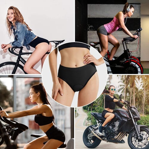 Joy choose)Women's Gel Padded Cycling Underwear Bike Sports Gel