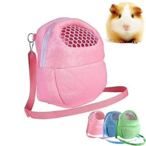 hamster carrier,small pet carrier bag hamster Breathable Portable,Hamster  Travel carrier cage Animal Outgoing Bag,hamster backpack carrier hedgehog  pet pouch,small animal carriers for rabbit Green 