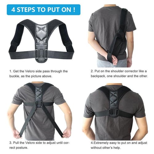 Back Correction with Breathable Anti-humpback Correction Adjustable Sitting  Posture Correction Belt - buy Back Correction with Breathable Anti-humpback  Correction Adjustable Sitting Posture Correction Belt: prices, reviews