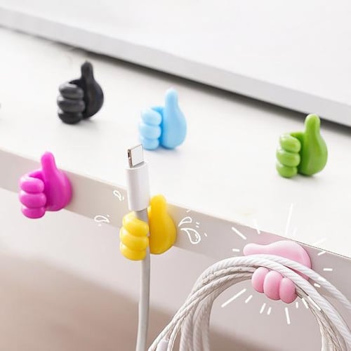 10Pcs Colorful Silicone Thumb Wall Hooks Strong Adhesion Cable Clip Rust-proof  Key Hangers Desktop Storage Hook - buy 10Pcs Colorful Silicone Thumb Wall  Hooks Strong Adhesion Cable Clip Rust-proof Key Hangers Desktop