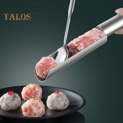 1set Plastic Meatball Making Tool, Modern White Meatball Scoop For Kitchen