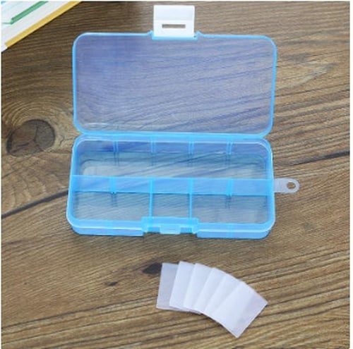 10 PCS Removable Grid Plastic Box Organizer for Jewelry Earring Fishing  Hook Small Accessories, Size: Small, 10 Slots