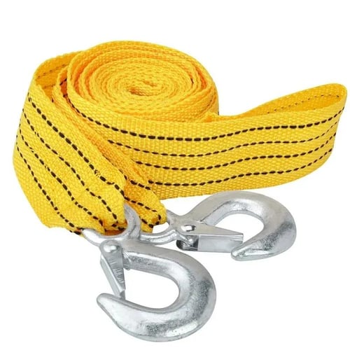 Outdoorline 2 Anti Slipping Hooks Heavy Duty Car Tow Cable 3 Ton 6 Ton Emergency Trailer Rope Vehicle Nylon Strap