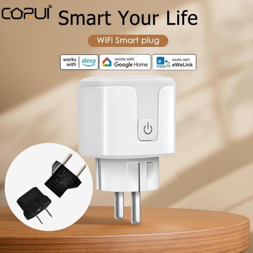 CORUI Vesync WiFi Smart Socket 16A 20A EU Smart Plug With Power