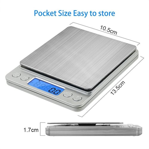 0.1g LCD Digital Jewelry Scale Precision Electronic Portable Kitchen Food  Scale