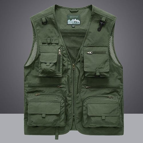 Fishing Jacket Quick-drying Mesh Vestt Multi-Pocket Outdoor Vest