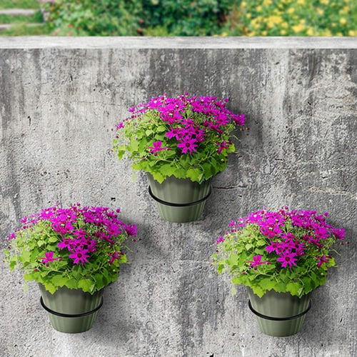 Flower Pot Holder Ring Wall Mounted 8 inch Plant Wall Hanger Rings