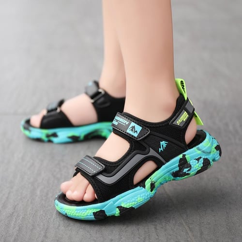 Baby Summer 3d Rabbit Bear Boys Girl's Sandals Kids Cartoon Pvc Non Slip Sandals  Children Soft Bottom Hook Loop Kids Beach Shoes