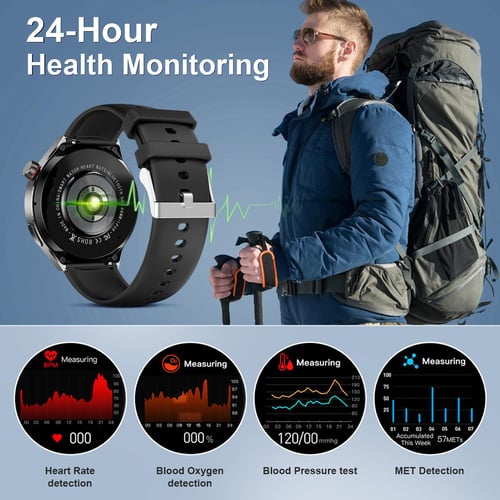2023 New Smart Watches Men GT4 Pro 360*360 HD Screen Heart Rate Bluetooth  Call IP68 Waterproof NFC SmartWatch For Huawei Xiaomi