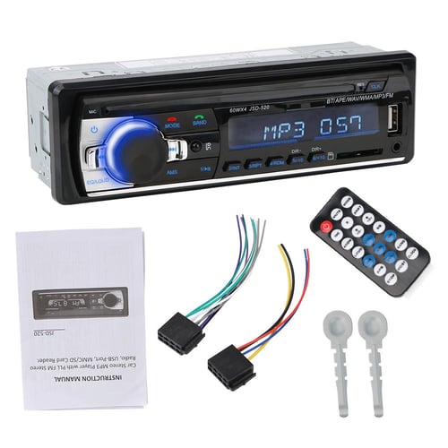 Car Radio 1 Din Bluetooth Handsfree Audio MP3 Player USB TF Aux ID3 APP  Control ISO Connector Stereo Sound System Head Unit 530