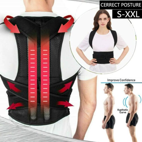 1 Pcs 102cm Adjustable Back Support Belt Back Posture Corrector