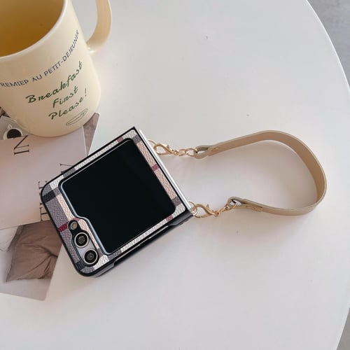 For Samsung Galaxy Z Flip 5 Case With Hinge Protection & Lanyard, Cute Bear Protective  Case For Samsung Z Flip 5 Wrist Crossbody Strap