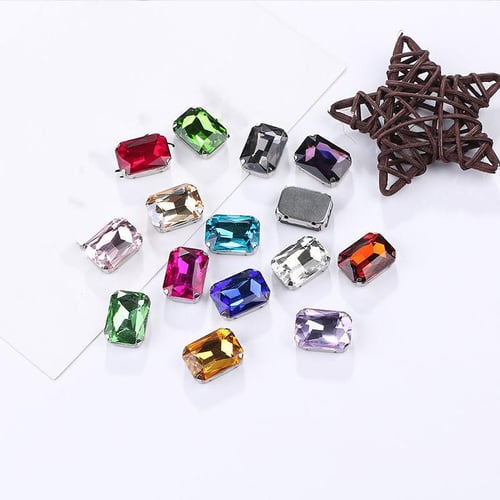 150Pcs 12mm Claw Cup Glass Rhinestones Strass Shiny Crystals
