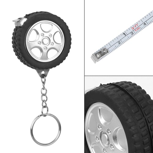 portable Colorful Keychain 1.5m Retractable Ruler Centimeter/Inch Tape  Measure Mini Ruler Cute Design Great for Travel Camping