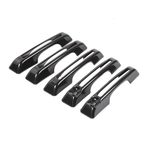ABS Carbon Fiber Door Handle Steering Wheel Gear Shift Cover Stickers for Ford  Bronco Sport 2021