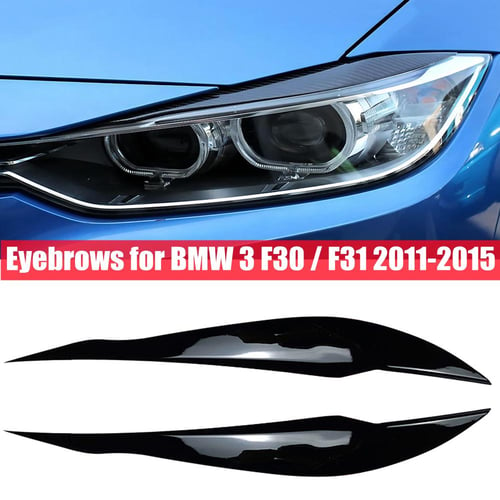 Black Plastic Eyebrows to fit BMW 1 E87 E88 E81 E82/Eyelids/Light