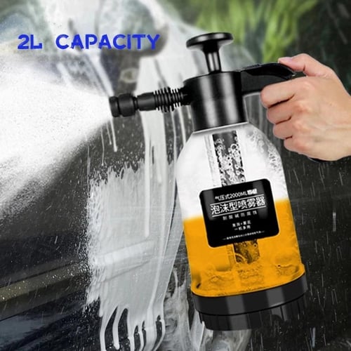 2L Hand Pump Car Washer Foam Washing Tool Car Wash Sprayer Foam