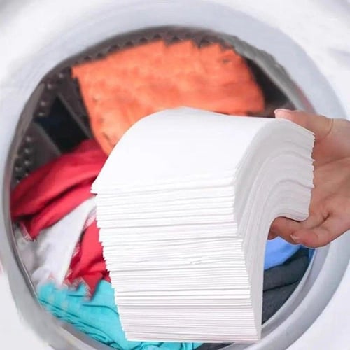 Laundry Detergent Tablet Sheet Washing Wipe Washing Machine Tide Color  Catcher Grabber Sheet Bubble Cloth Anti Dyed Home 30pcs