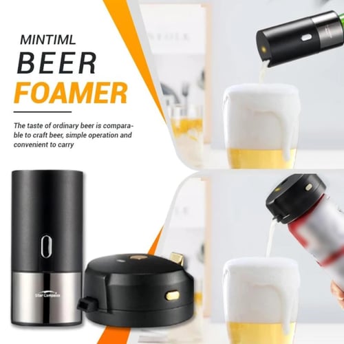 Beer Bubbler,Portable Beer Foamer Beer Foam Machine,Beer Cup