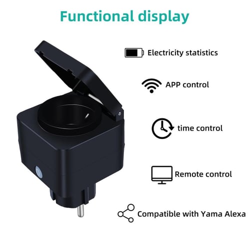 CORUI Vesync WiFi Smart Socket 16A 20A EU Smart Plug With Power Monitoring  Voice Control Timing