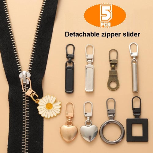 84pcs Sewing Jacket Zipper Slider Metal Replacement Zip Head Tool Universal Zipper  Repair Kit Install Pliers