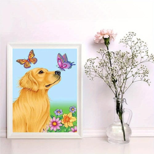 1pc Full Square Diy Diamond Painting Cat Sunflower Diamond Mosaic Animal  Home Decor