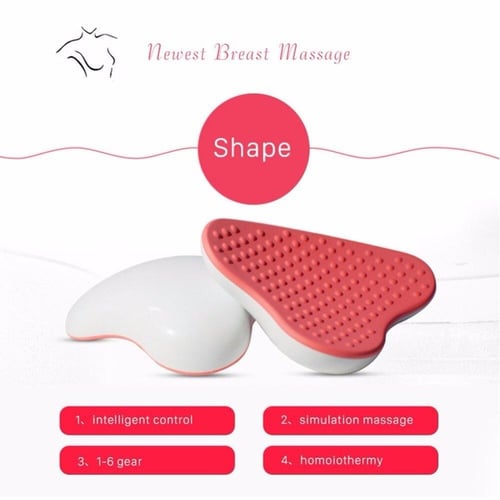 Heated Vibration Massage Bra, Adjustable 3 Speed Modes USB Rechargeable  Enhancement Massager Shaping Beautiful Chest For Improve Health