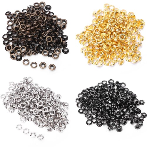 100pcs Flower Metal Eyelets Grommets for Fabric Clothing Sewing Shoes Belt  Cap Bag Scrapbooking Leather DIY